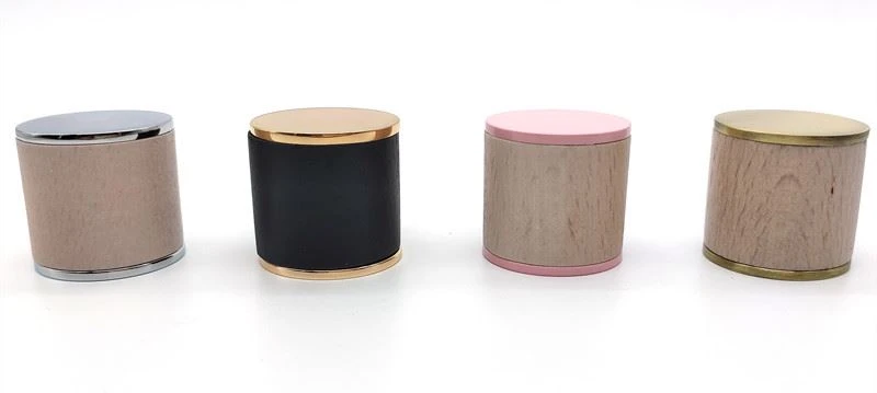 Luxury zamac cap combine with wood